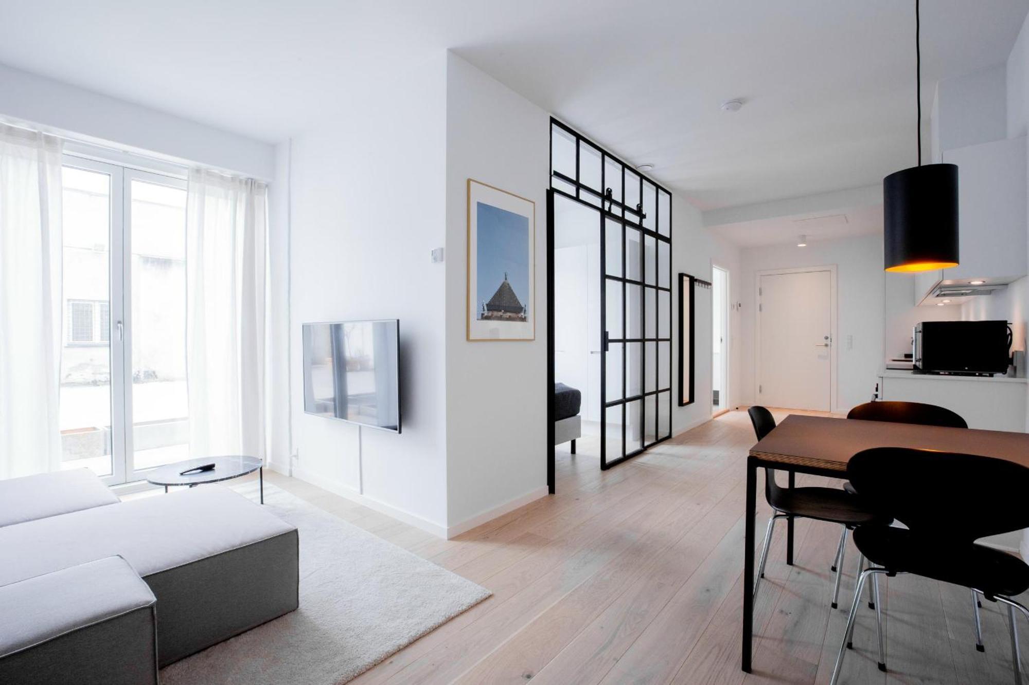 Cool 1-bed W New Yorker Vibes And Private Terrace Apartment Copenhagen